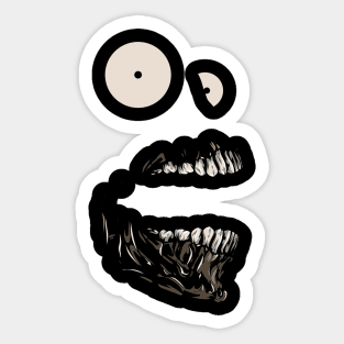 Creepy Skull Sticker